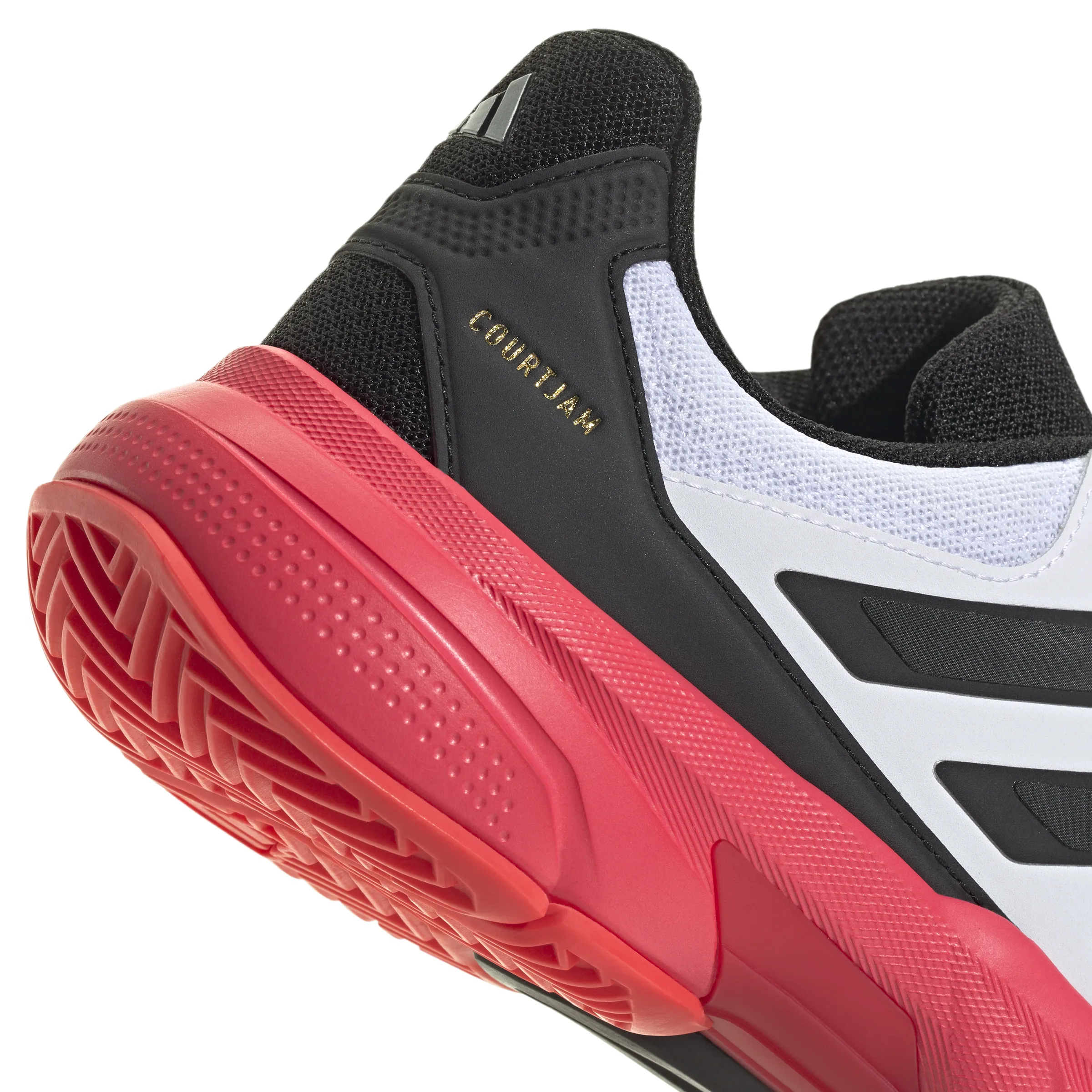 Adidas Courtjam Control 3 Tennis Cloud White / Core Black / Lucid Red