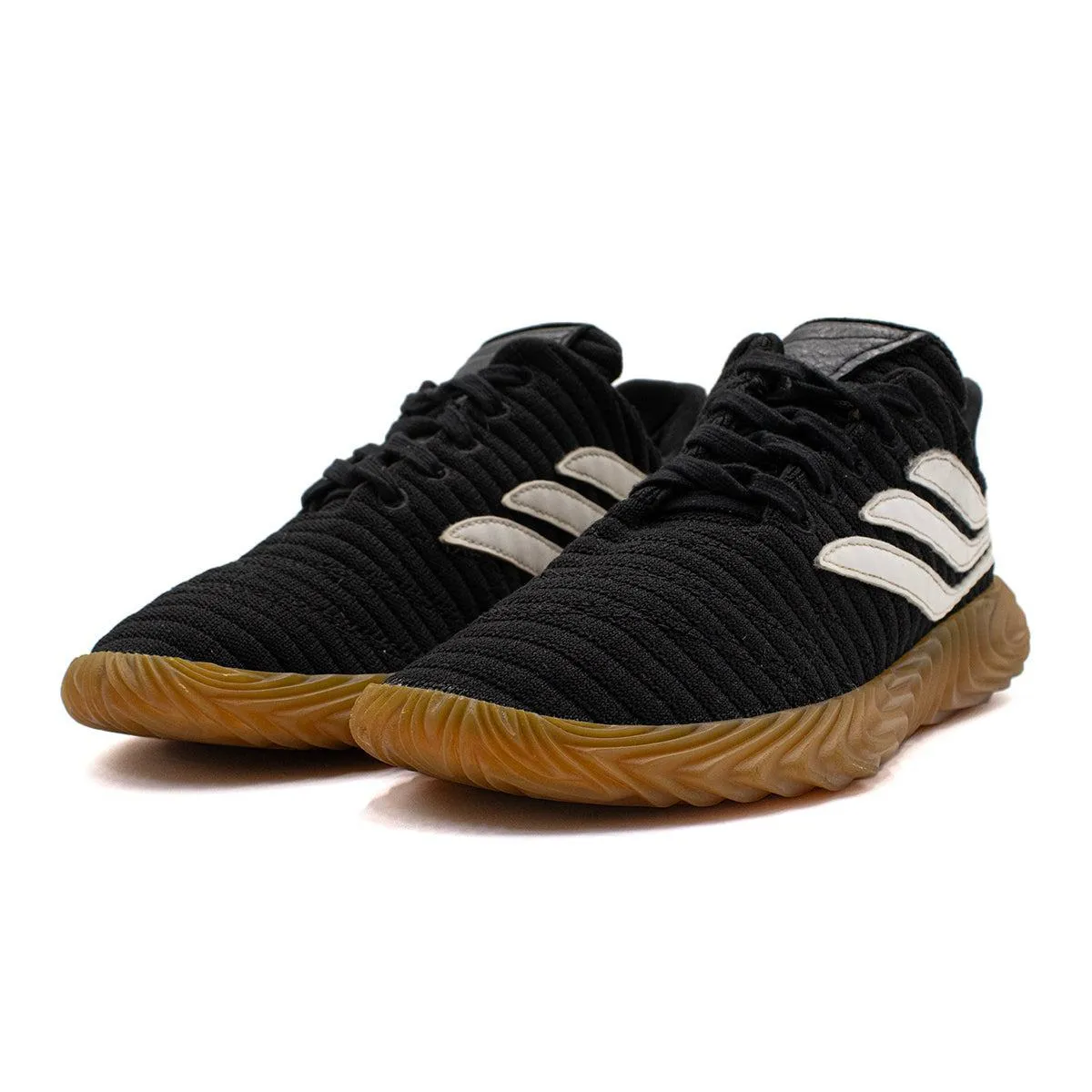 Adidas Sobakov Sport Shoes Fabric Black Colour For Men