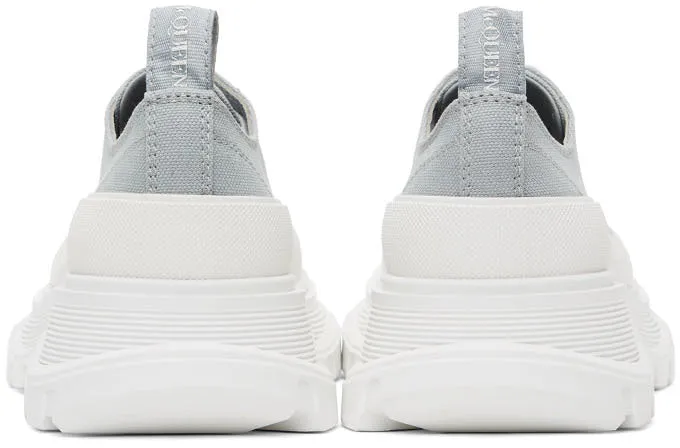 Alexander McQueen SSENSE Exclusive Grey Tread Slick Platform Low Sneakers