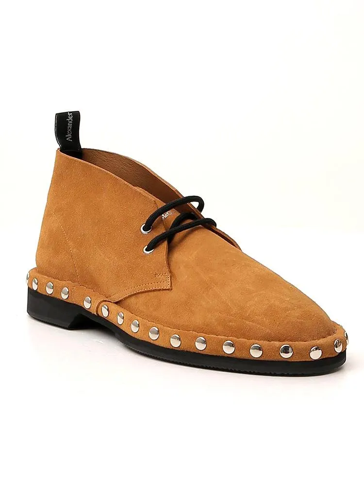 Alexander McQueen Studded Lace-Up Shoes