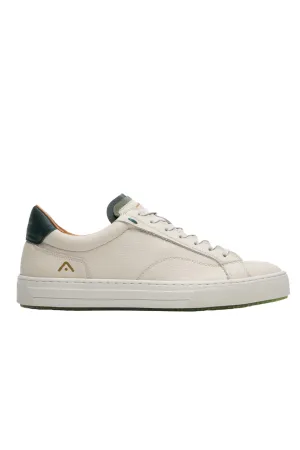 Anopolis Lace Up Leather Trainers - Beige/Bottle