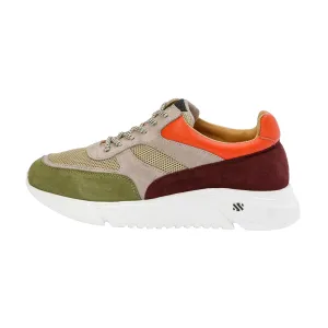 ARI platform sneaker - burgundy red back