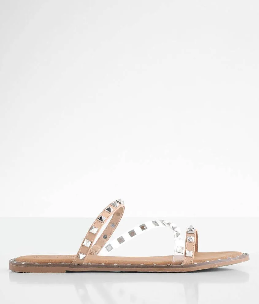 Belara Studded Slide Sandals-Nude