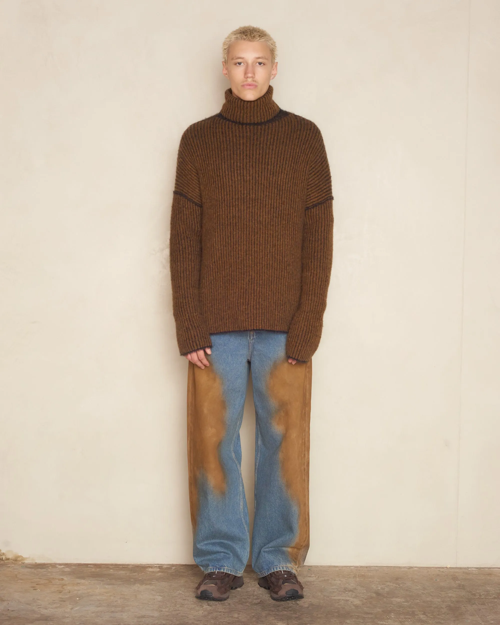 Blue and Brown Phyllis Jeans