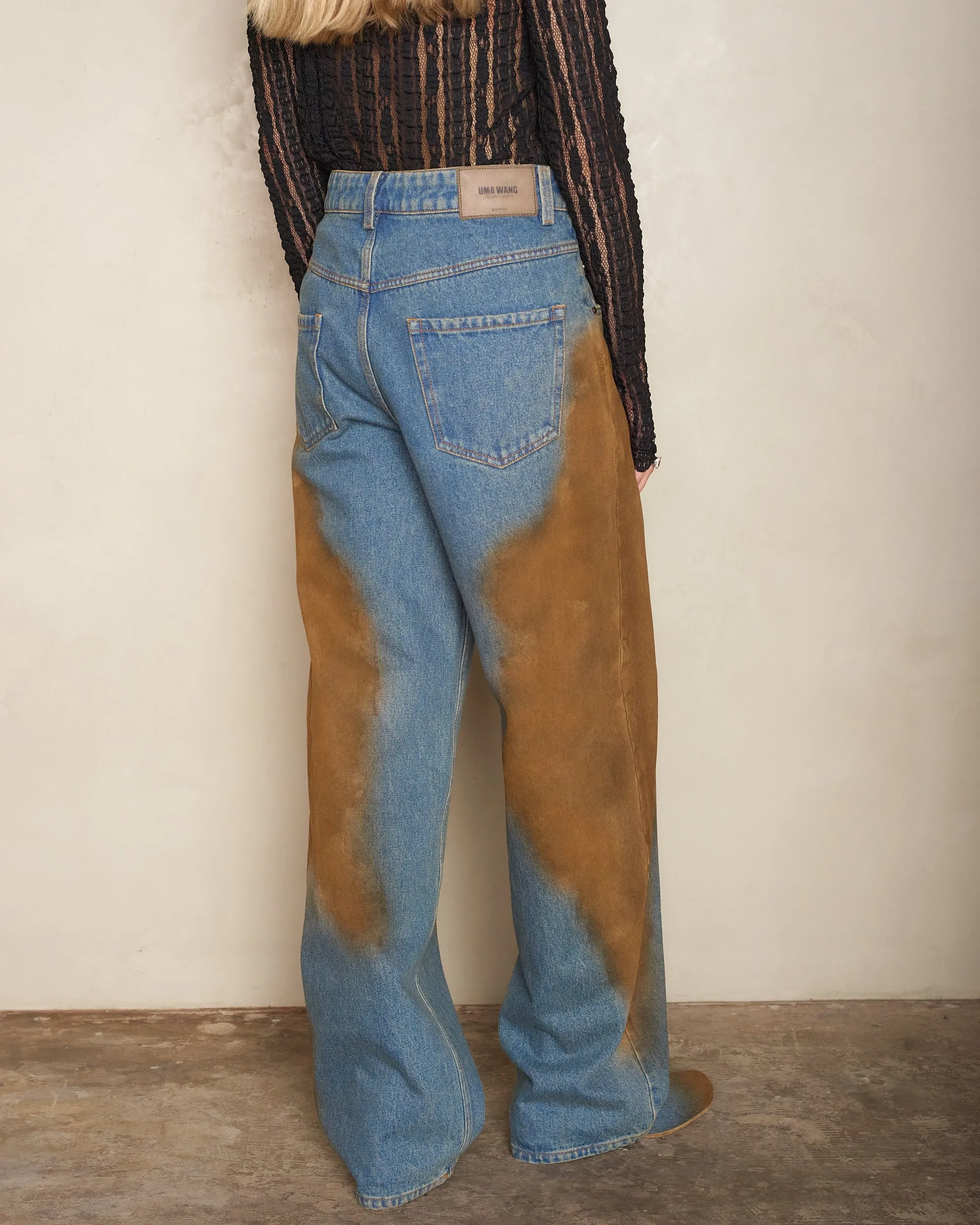 Blue and Brown Phyllis Jeans