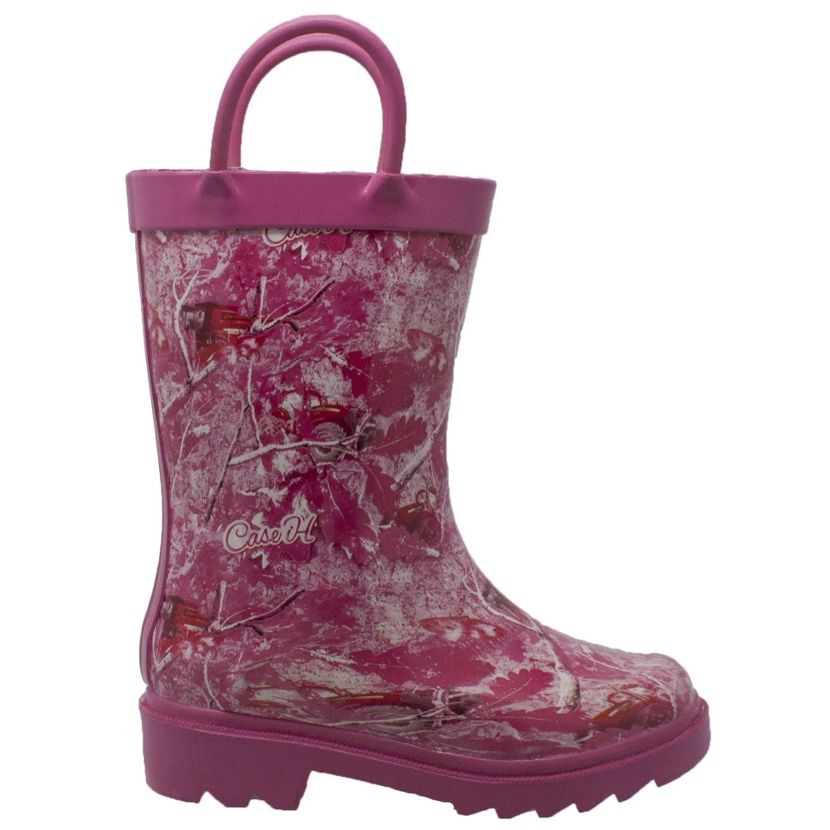 Case IH Toddler's Pink Camo Rubber Boots