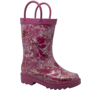 Case IH Toddler's Pink Camo Rubber Boots