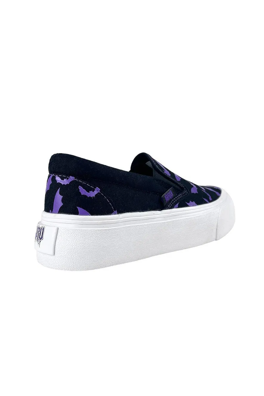 Chill Bat Platform Sneakers [BLACK/PURPLE]