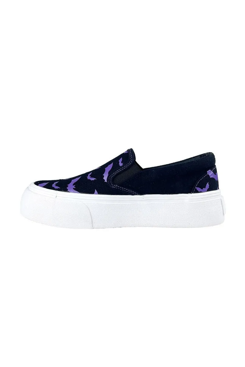 Chill Bat Platform Sneakers [BLACK/PURPLE]