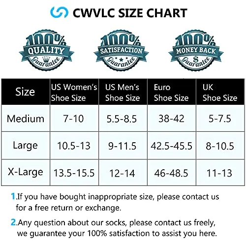 CWVLC Men's No-Show Running Socks 3-pairs Men Ankle Low Cut Compression Athletic Socks 16-23 mmhg Hiking Gym Arch-Support Anti-Blister Moisture-Wicking, Blue, XL (12-13 Men)