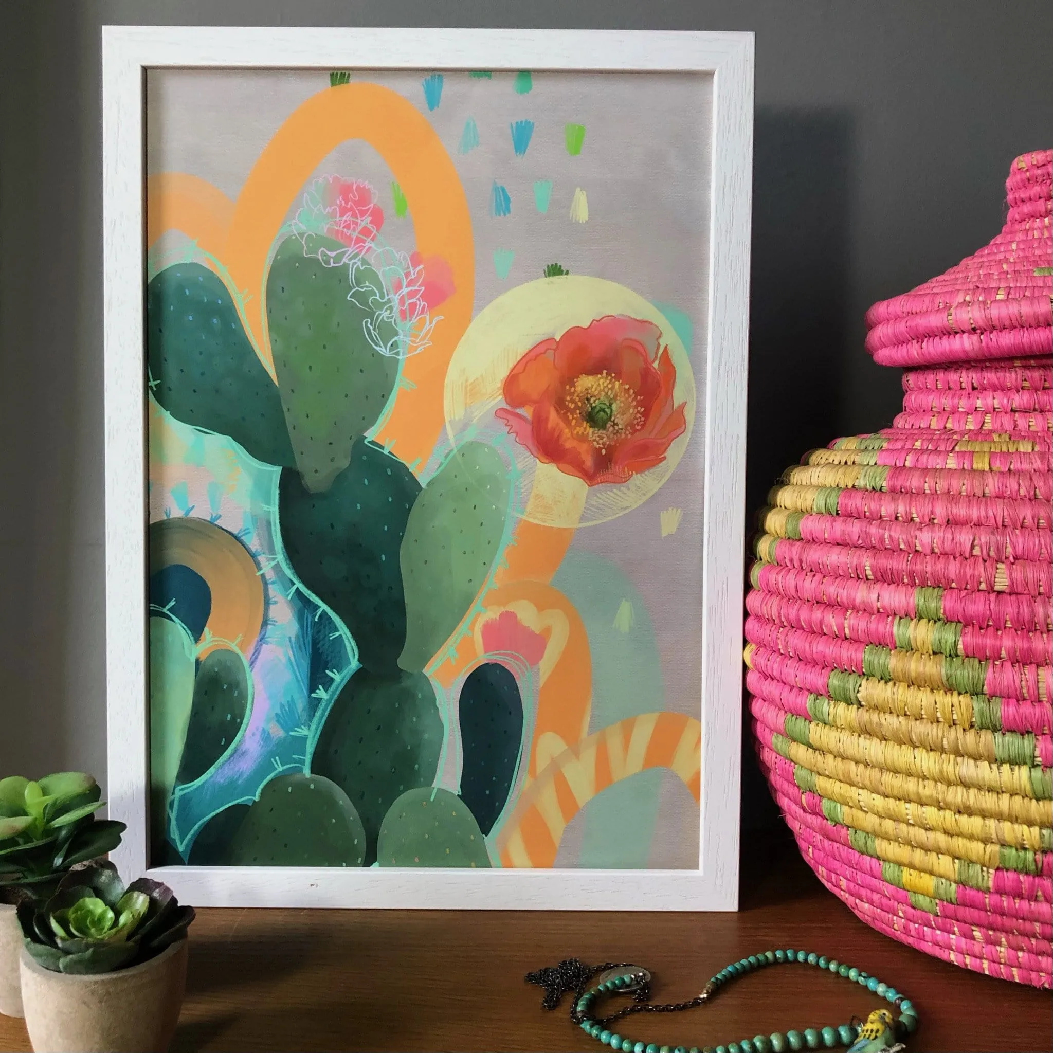 Desert Rain Giclée Art Print