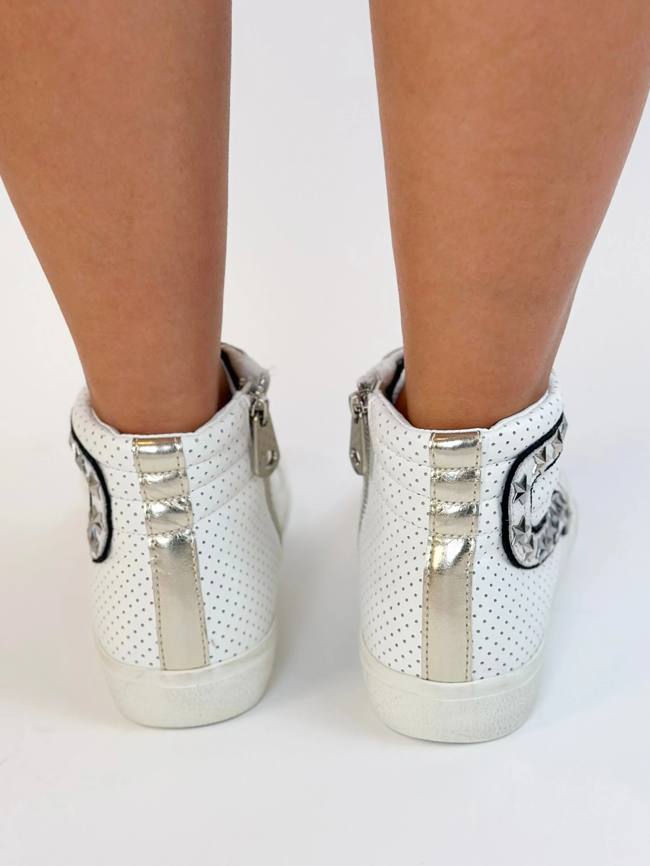 Dotted Star Studded High Tops