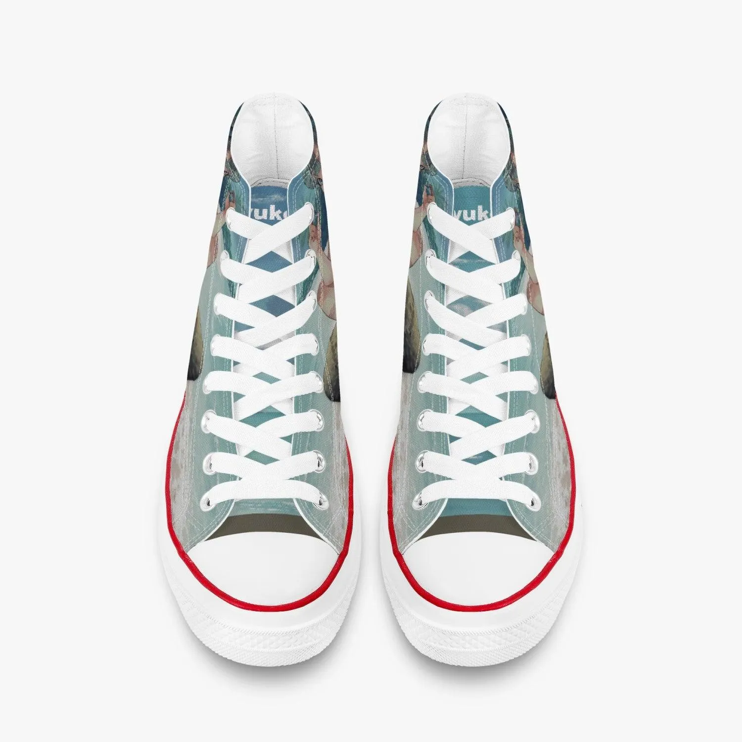 Dragonball Z Bulma and Goku A-Star High White Anime Shoes