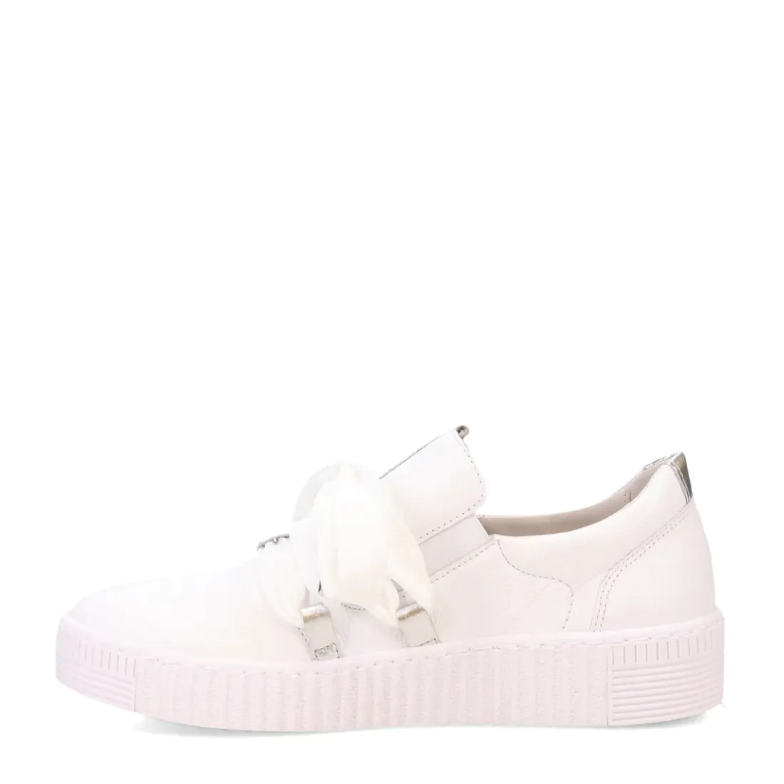 Gabor Women's Bow Sneaker in Weiss White