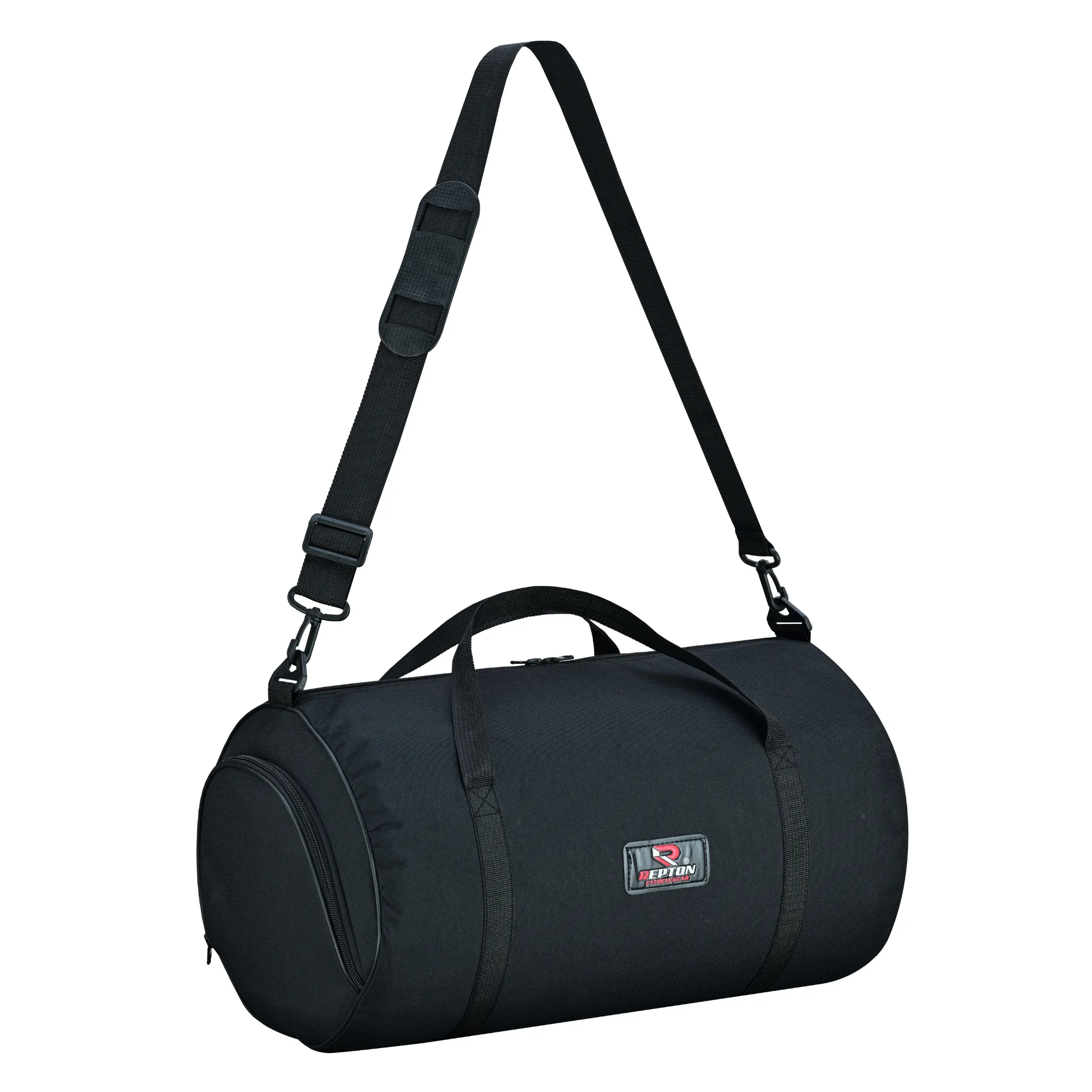 Gym Duffle Bag with Shoe Compartment Waterproof Foldable Men Women Travel, Fitness, for Swimming, Yoga, and Camping Holdall Sports Bags - Shoulder Strap Swimming Basketball Tennis Luggage Weekender Light Weight Bags (Robust Black)