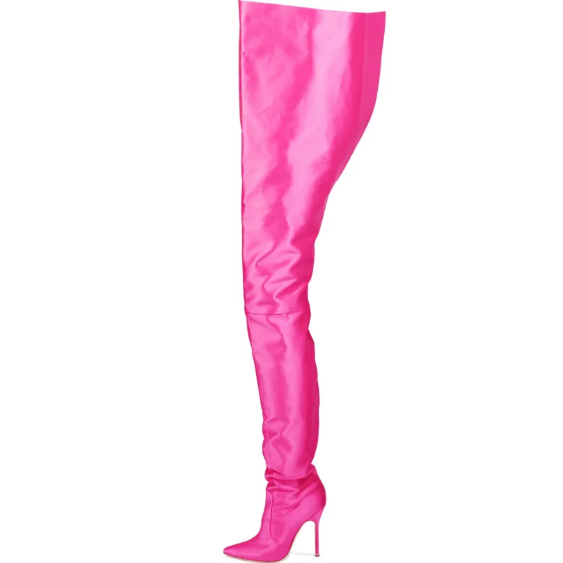 High Heel Pointed Toe Pant Boots