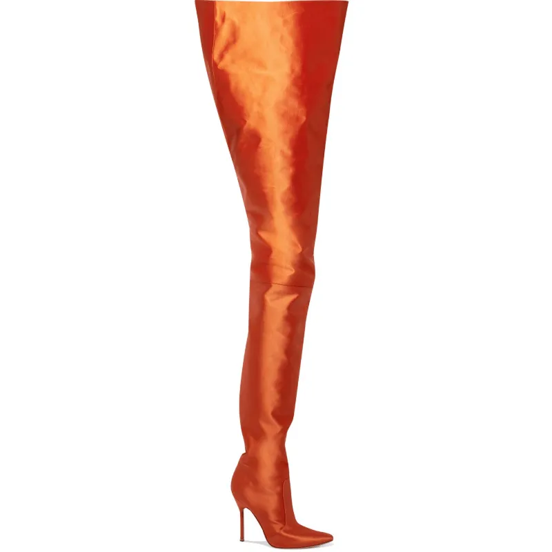 High Heel Pointed Toe Pant Boots