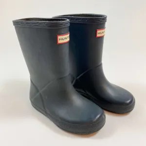 Hunter dusky blue rain boots 8