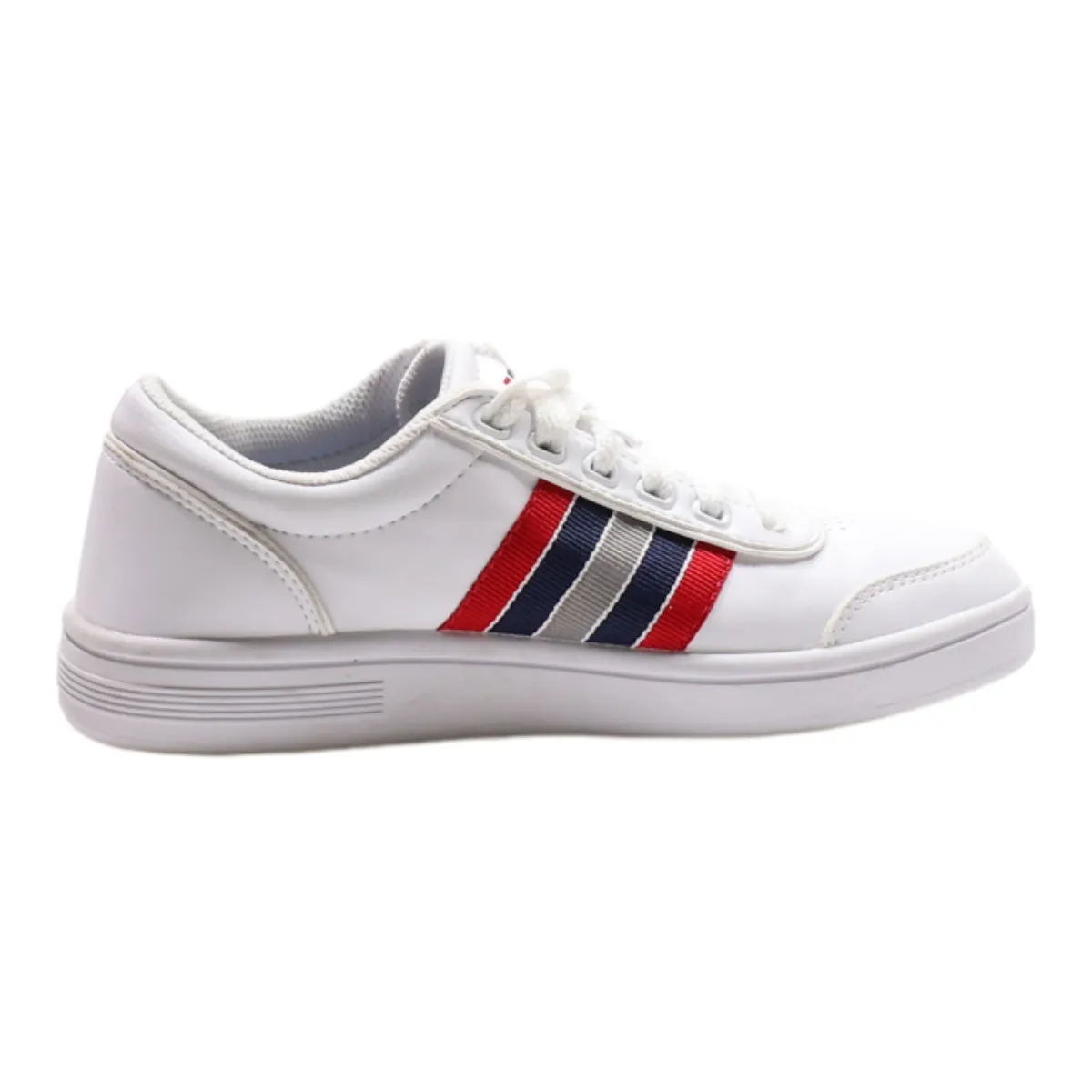 K-SWISS Low Top Trainers White Leather Womens UK 4