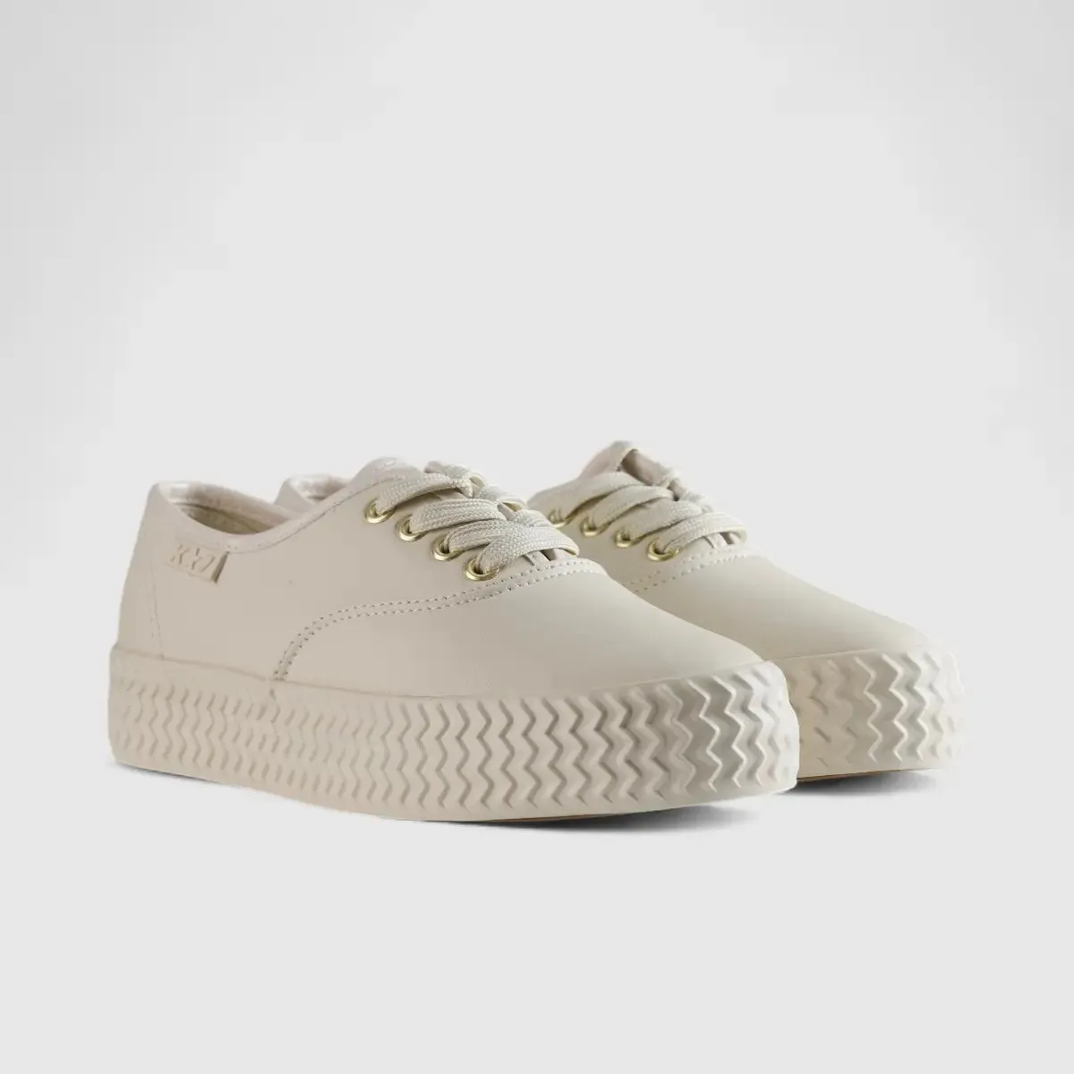 K7 Gayle Lace Up Sneaker Beige