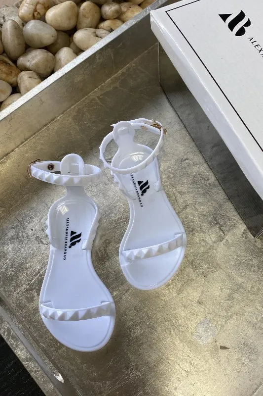 Kid's Aria White Sandals