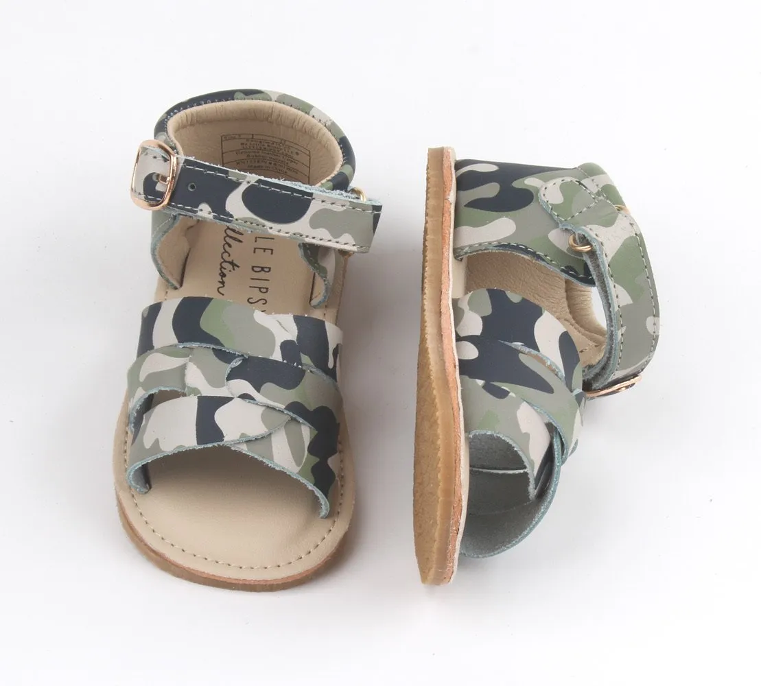 Little Bipsy Camo Sandals
