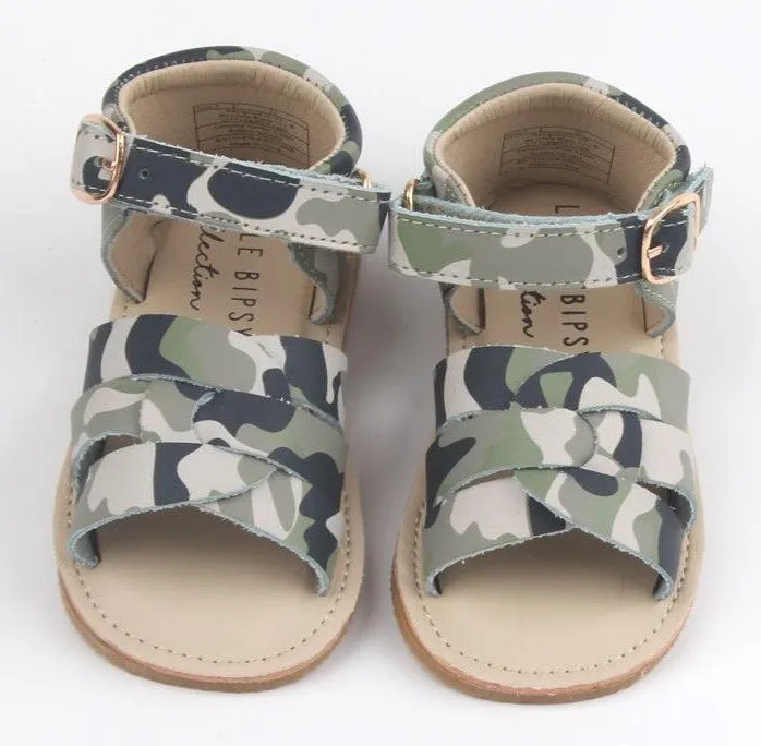 Little Bipsy Camo Sandals