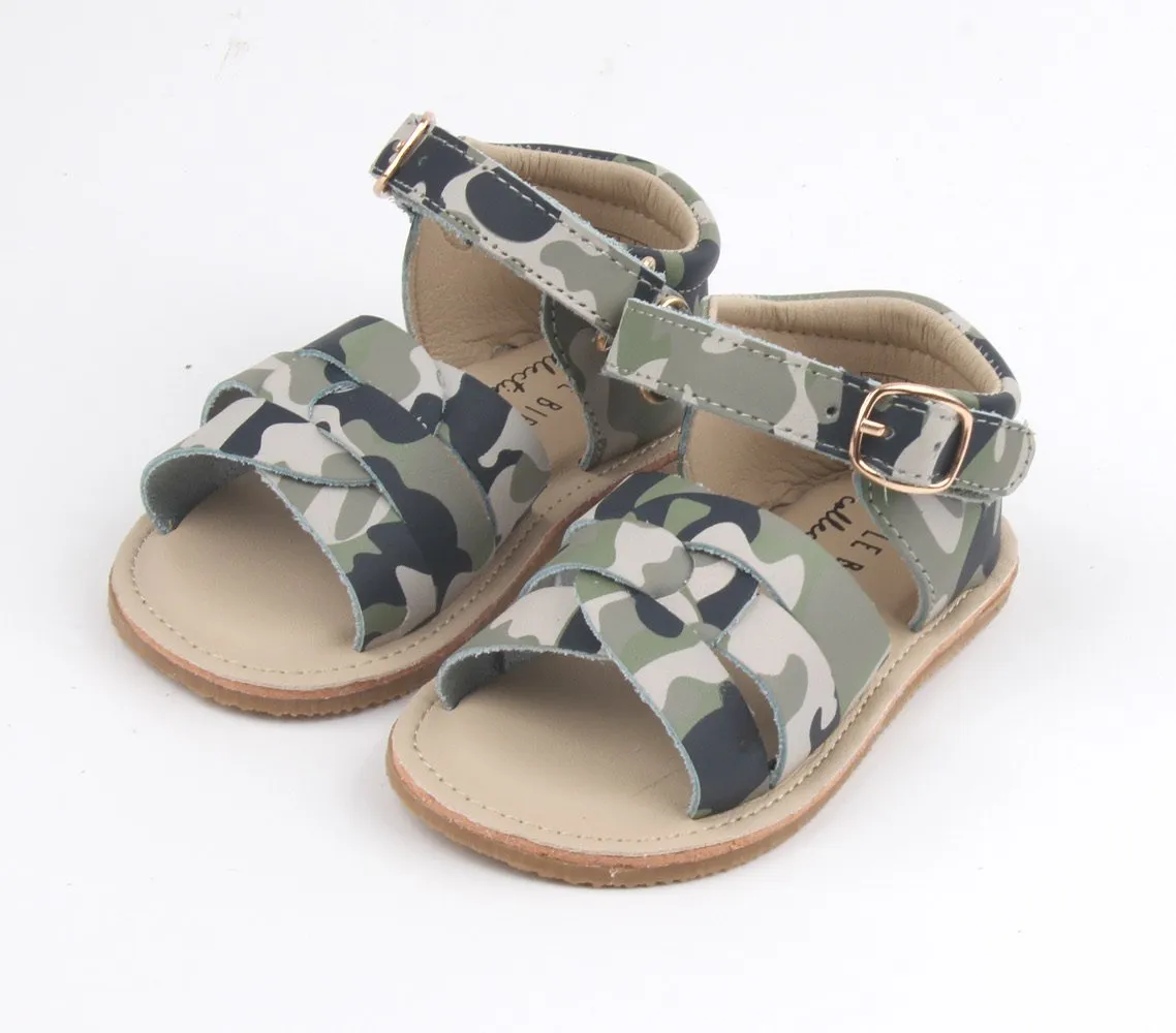 Little Bipsy Camo Sandals