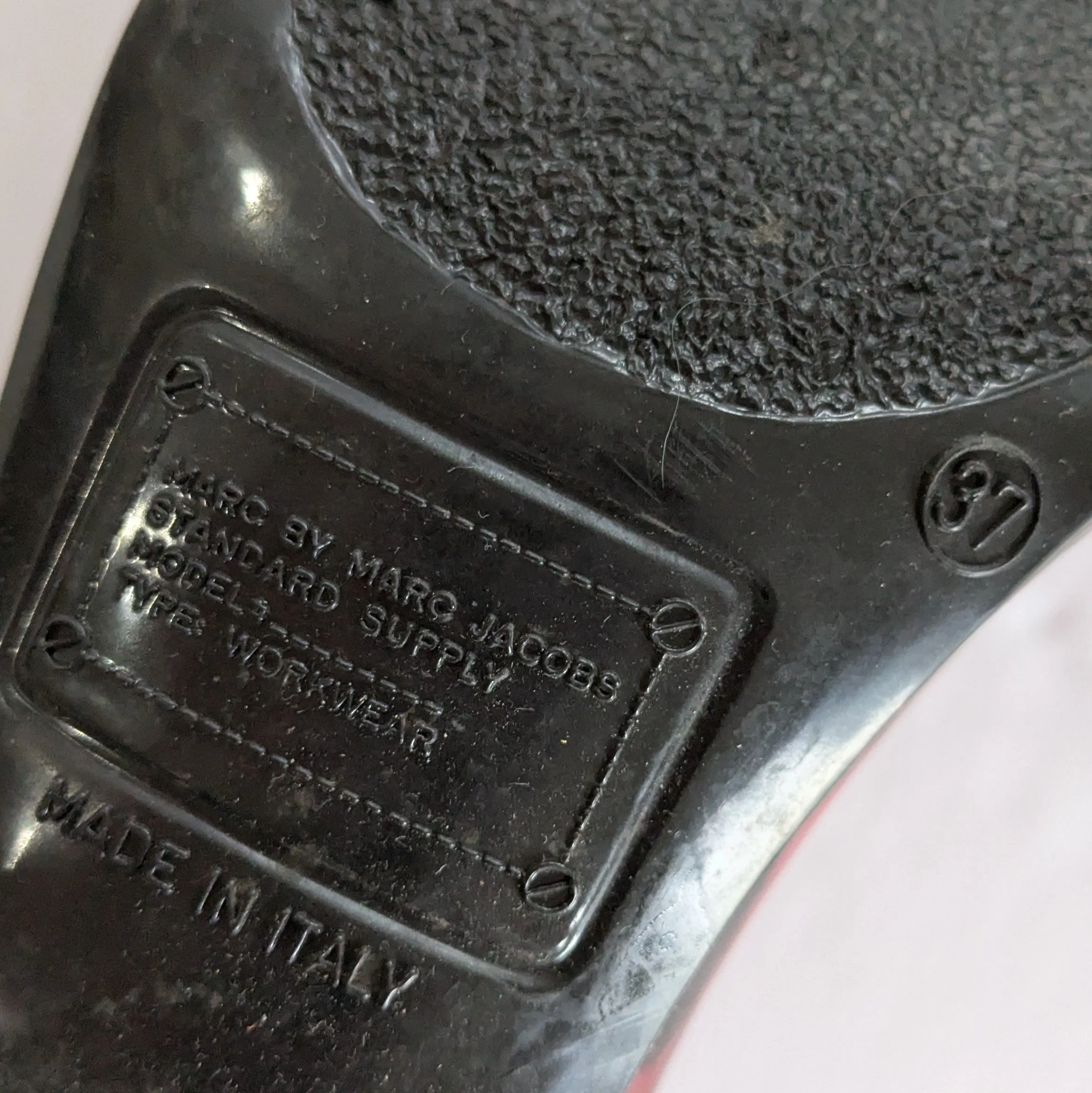 Marc by Marc Jacobs Heart Print Rain Boots Size 37