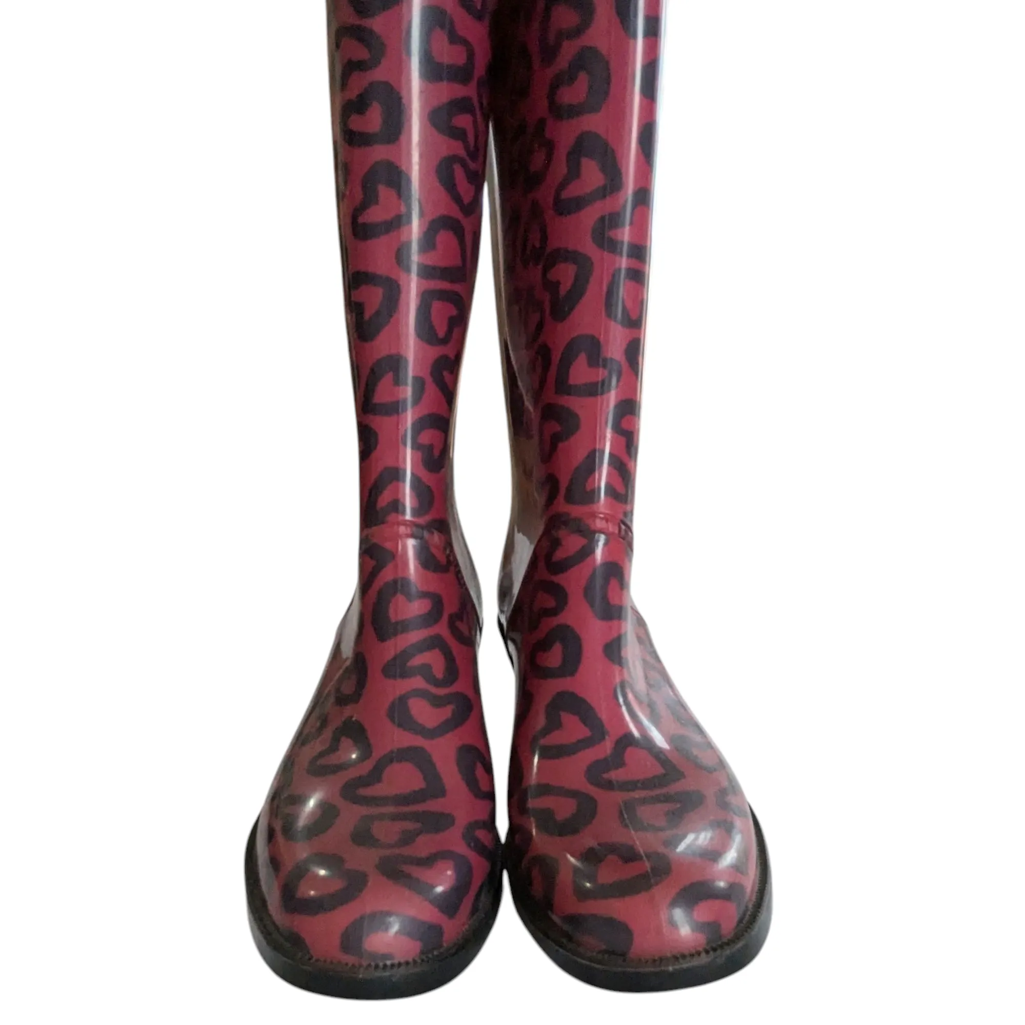 Marc by Marc Jacobs Heart Print Rain Boots Size 37