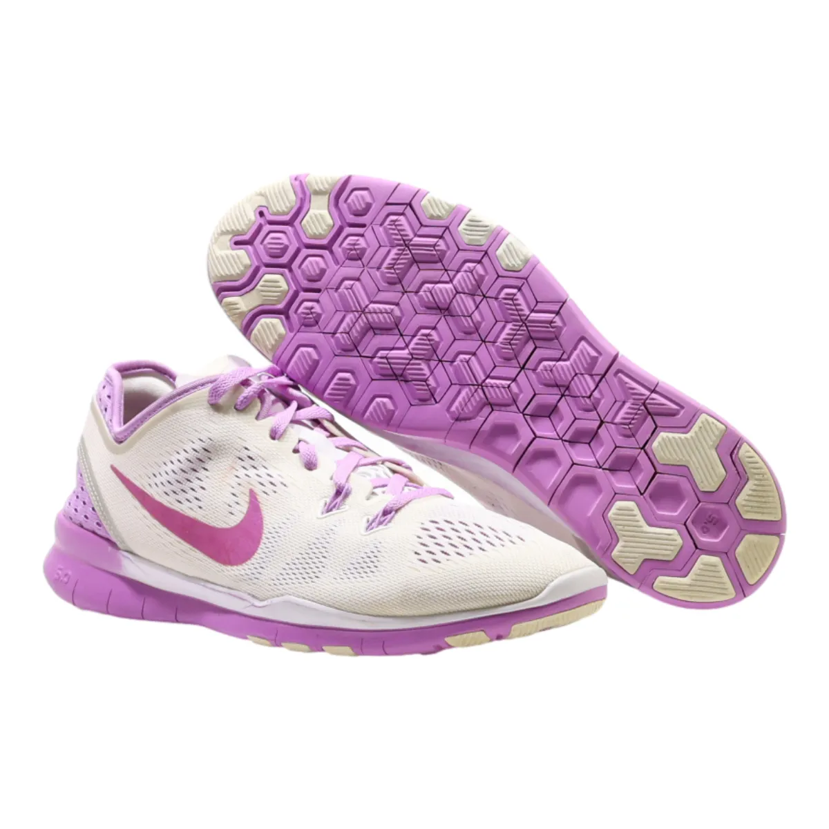 NIKE Sneaker Trainers White Synthetic Womens UK 5.5