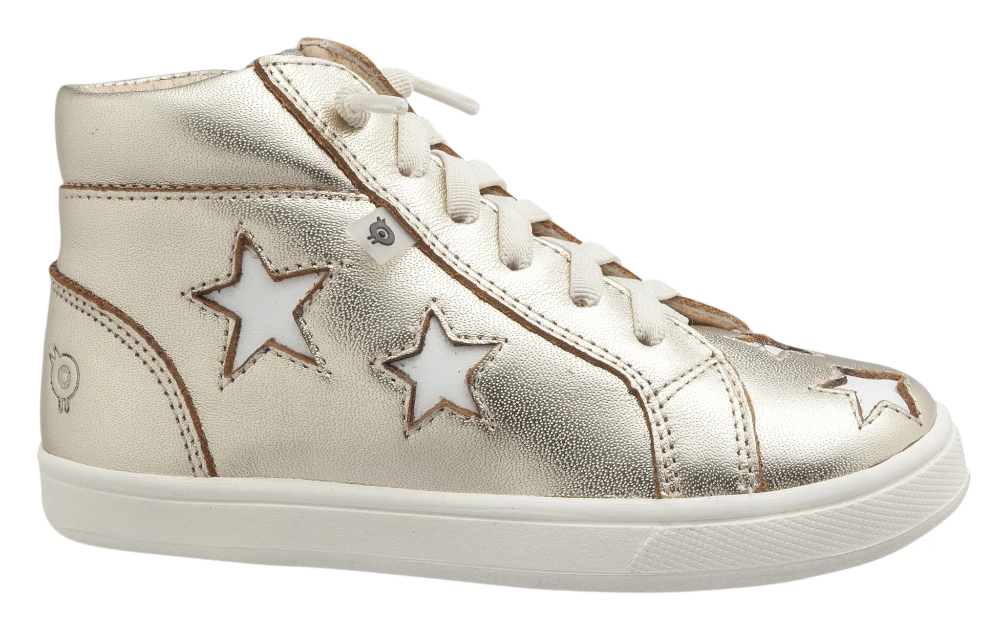 Old Soles Girl's and Boy's Starey High Top Sneaker, Gold/Snow