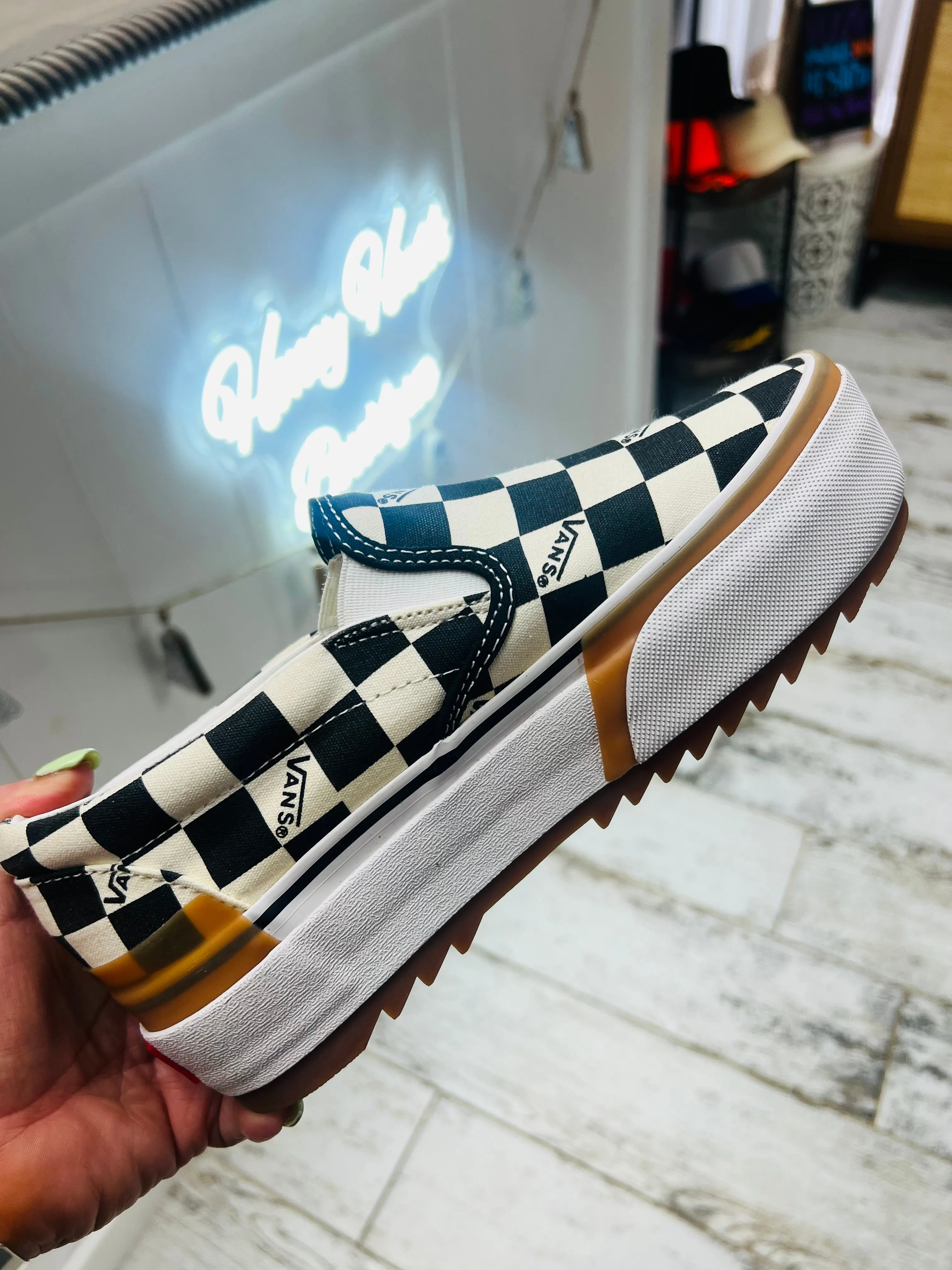 PREORDER! Checkered Platform Sneakers