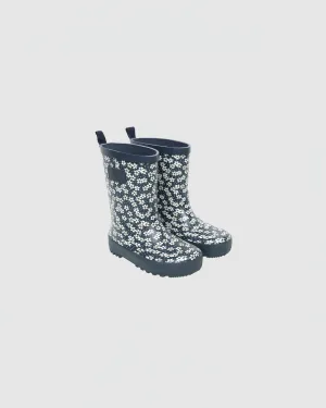 Rylee   Cru Rain Boots in Blue Floral
