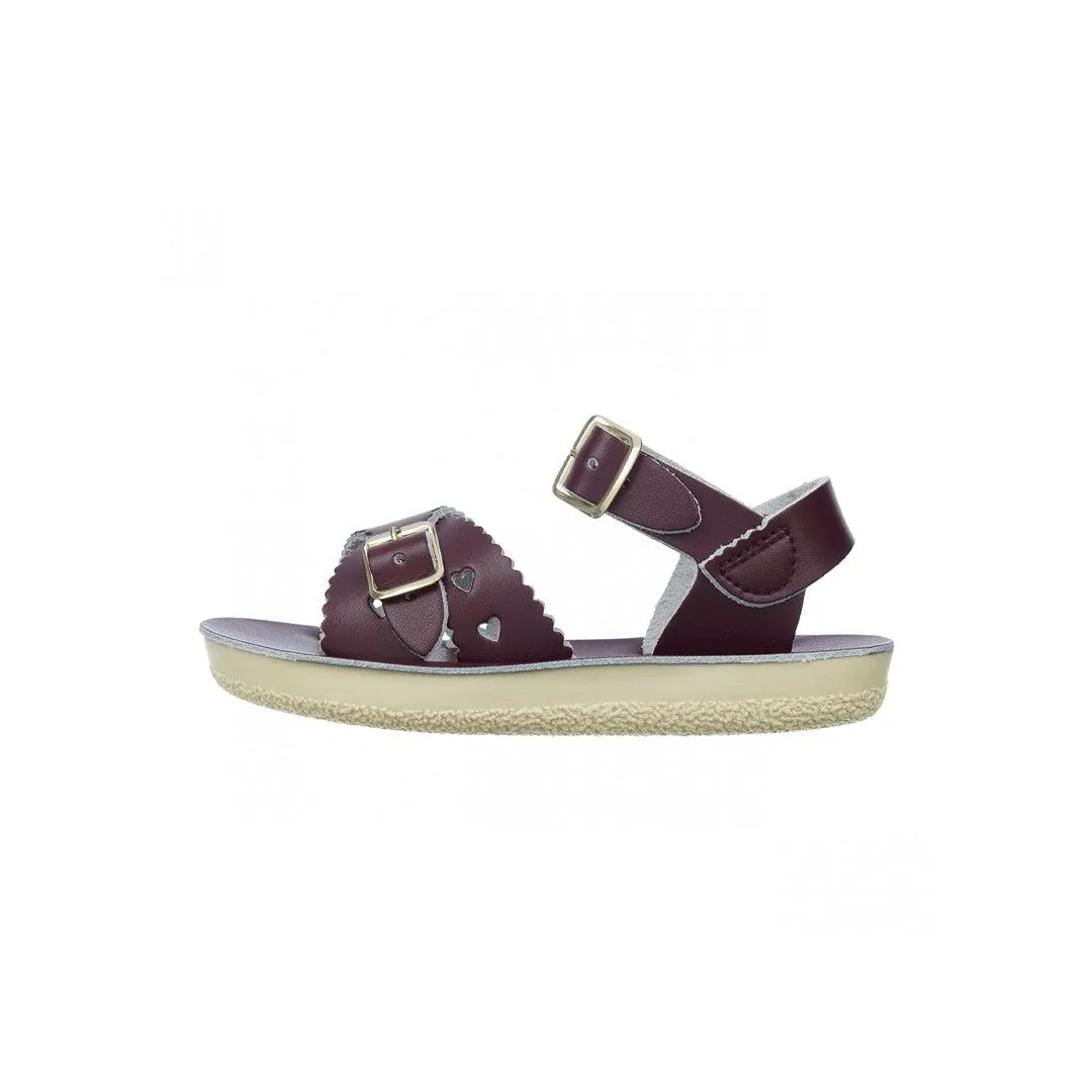 Salt-Water Sun-San Kids Sandals - Sweetheart - Claret