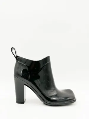 Shine Square Toe Ankle Rain Boots
