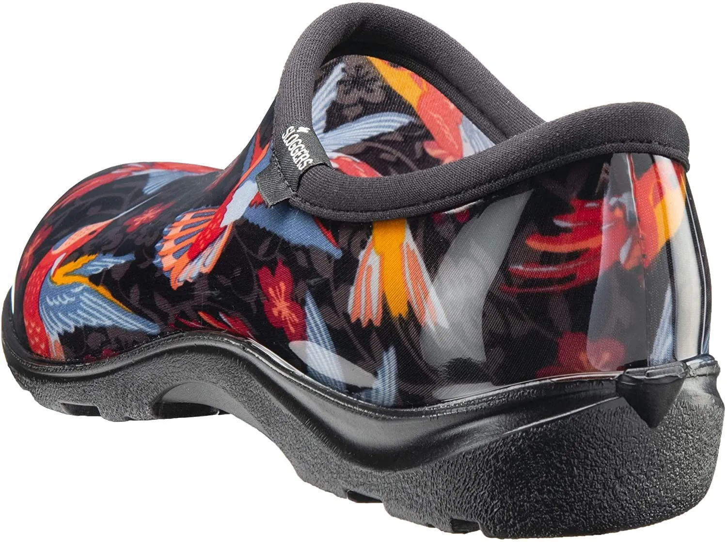 Sloggers Women's Waterproof Rain Garden Shoe Comfort Insole, Hummingbirds Red, Size 9, Style 5117HUMRD09