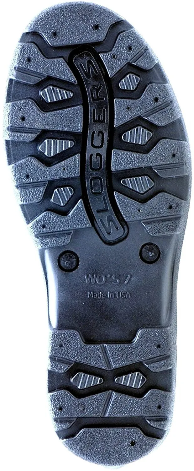 Sloggers Women's Waterproof Rain Garden Shoe Comfort Insole, Spring Surprise Black, Size 7, Style 5118SSBK07