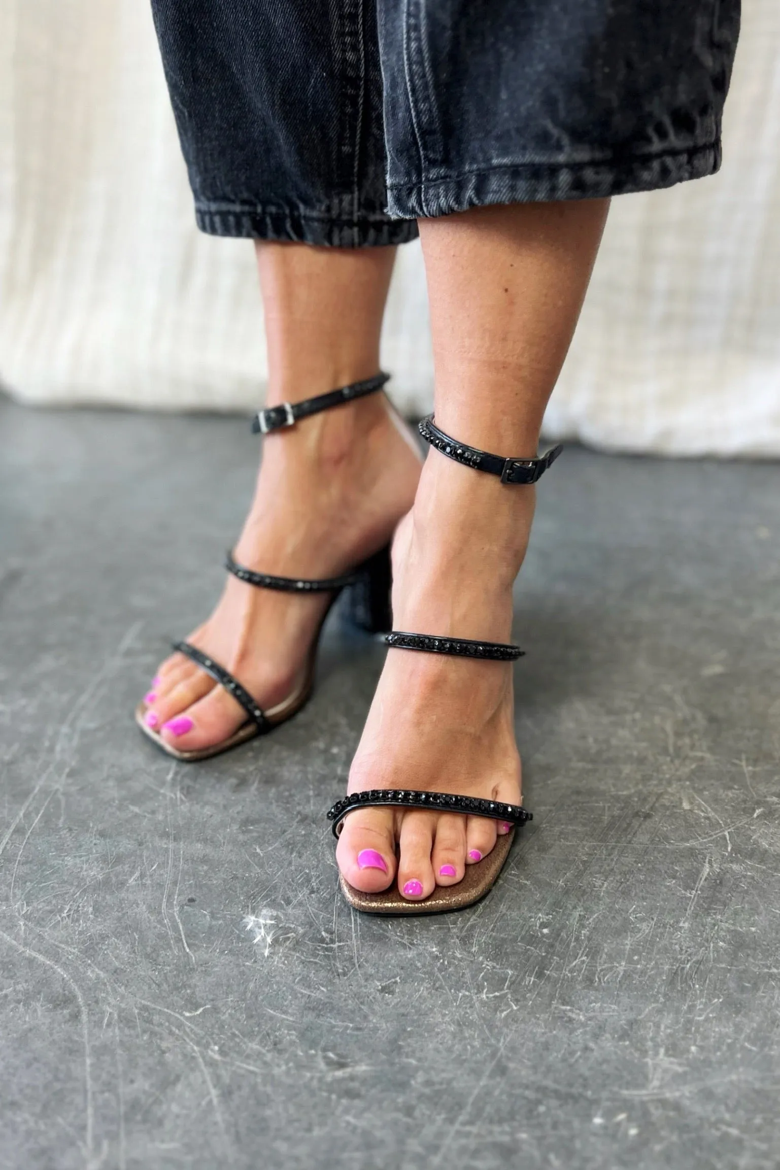 Solana Studded Heels - FINAL SALE