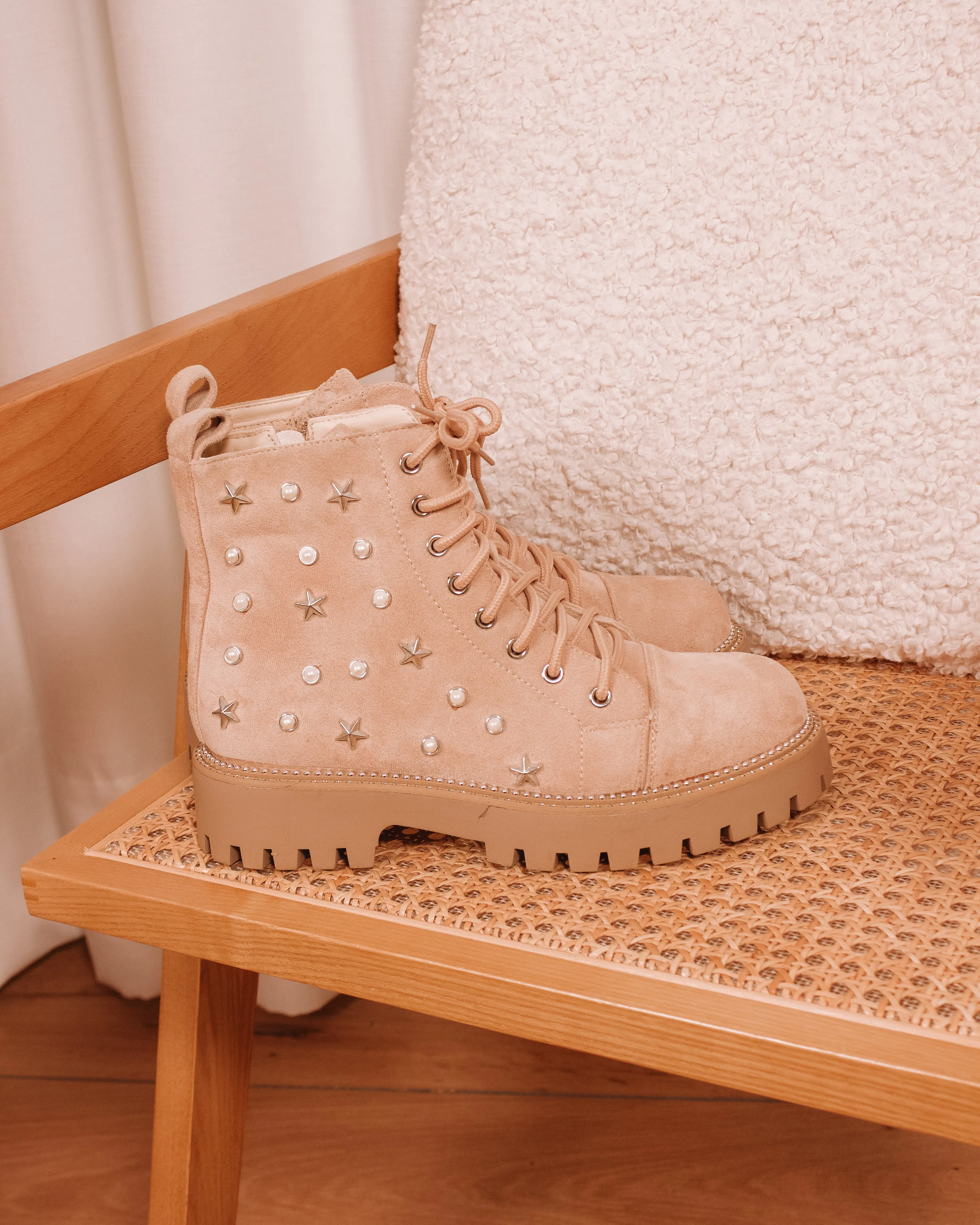 Starry Eyed Suède Studded Boots