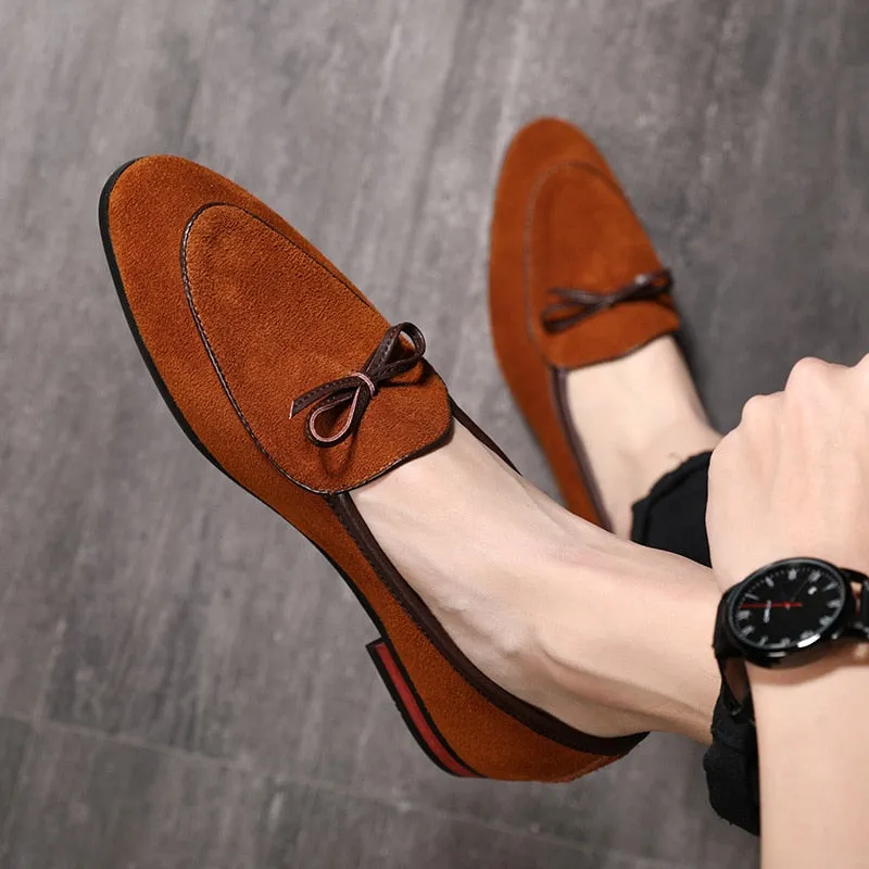 Suede Leather Fashion Slip On Casual Shoes