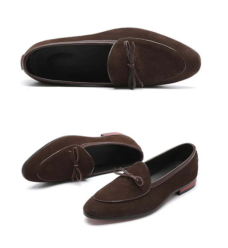 Suede Leather Fashion Slip On Casual Shoes