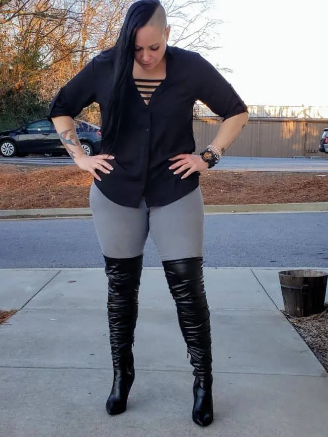 Thigh High High Heel Boots - Super Stretch