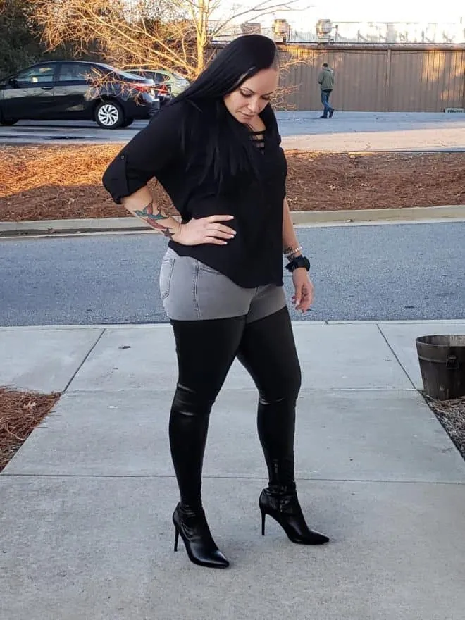 Thigh High High Heel Boots - Super Stretch