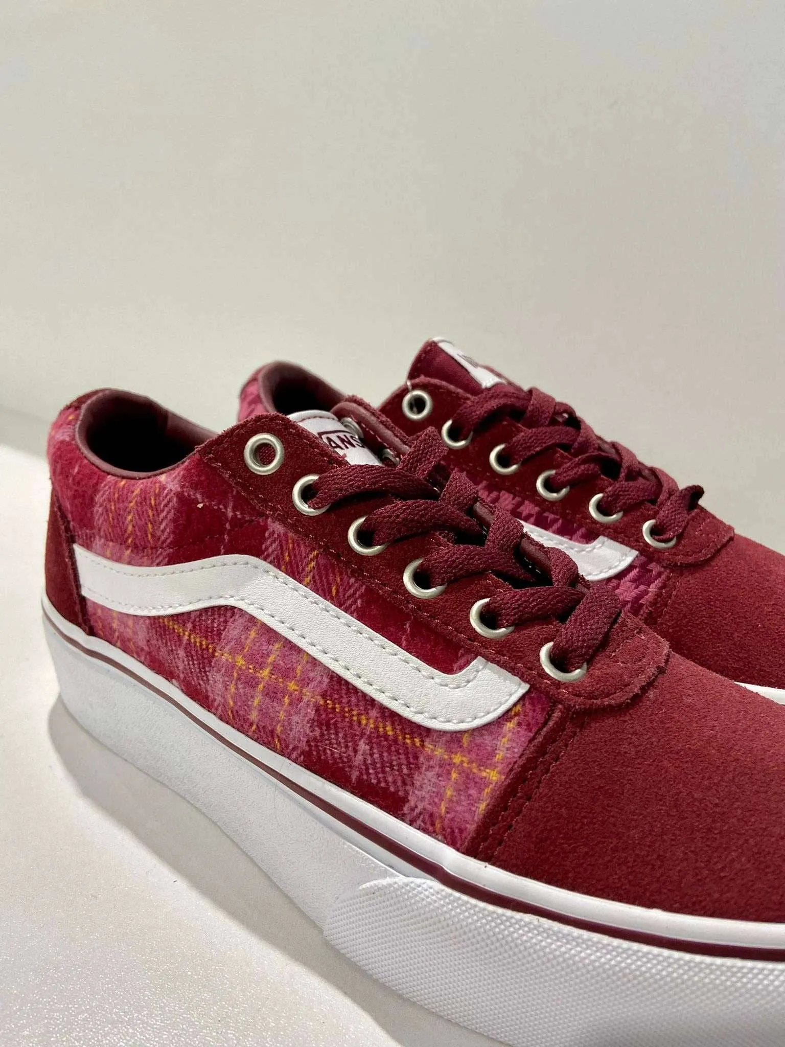 VANS Ladies Ward Platform Shoe -PLAID PORT