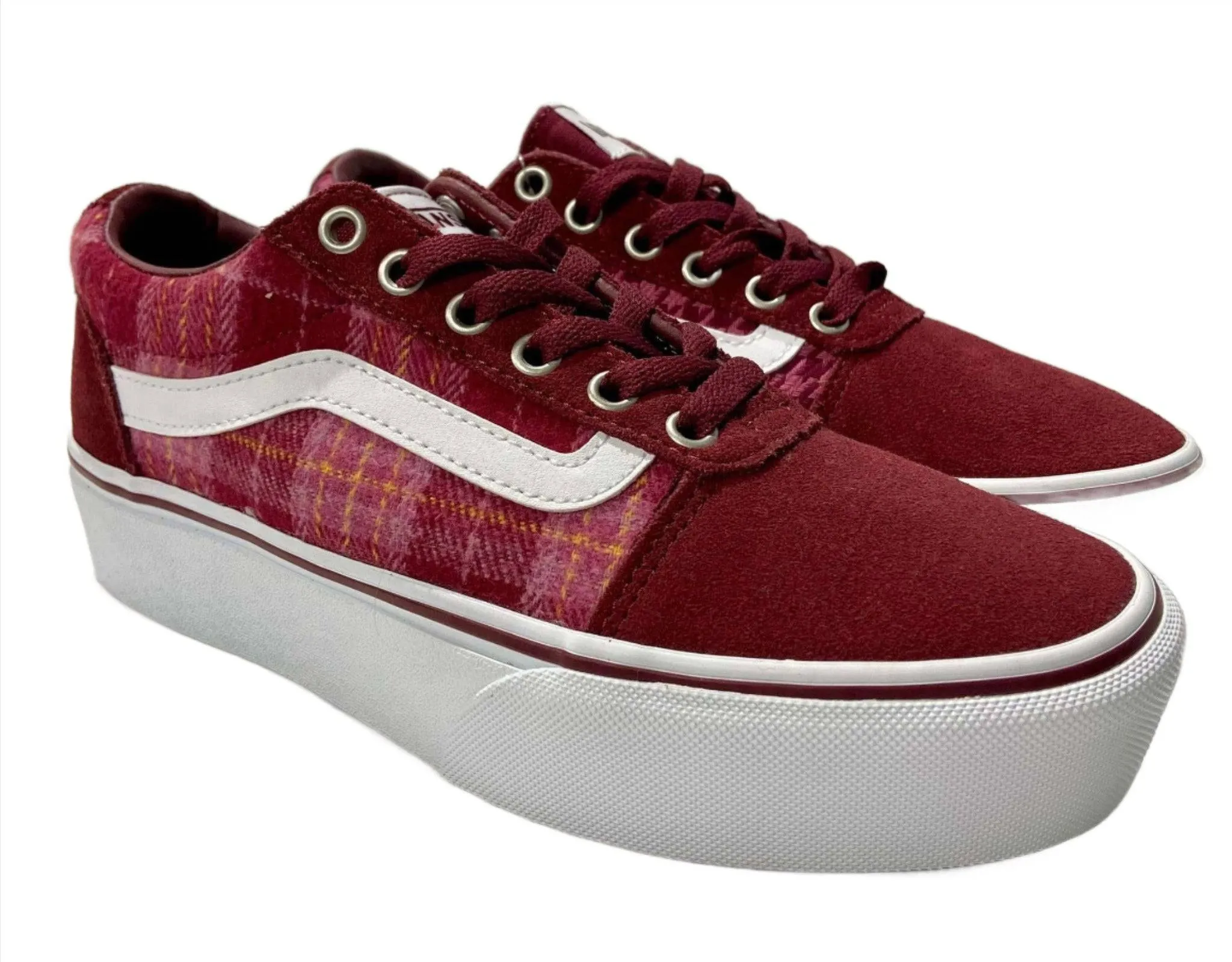 VANS Ladies Ward Platform Shoe -PLAID PORT