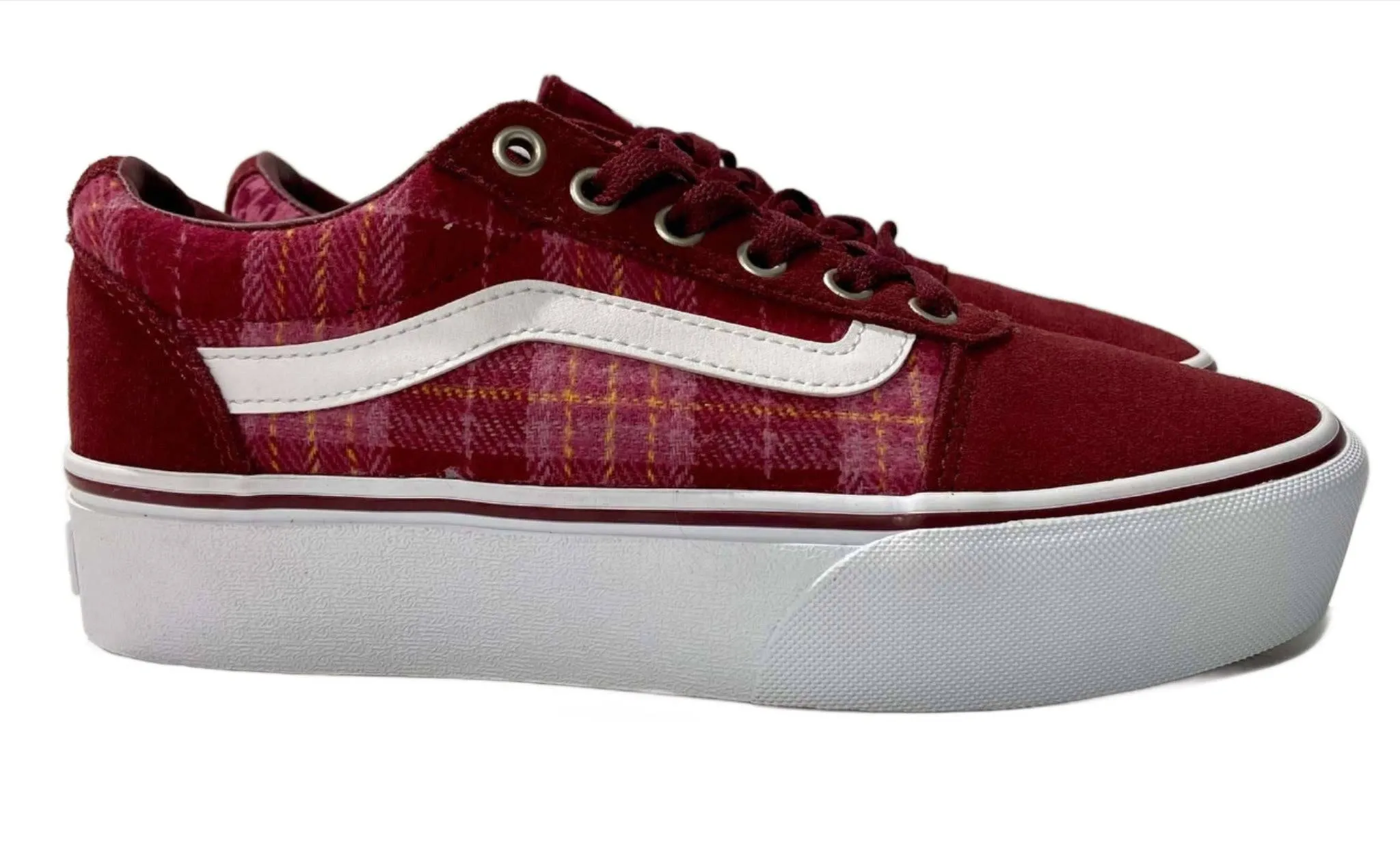 VANS Ladies Ward Platform Shoe -PLAID PORT