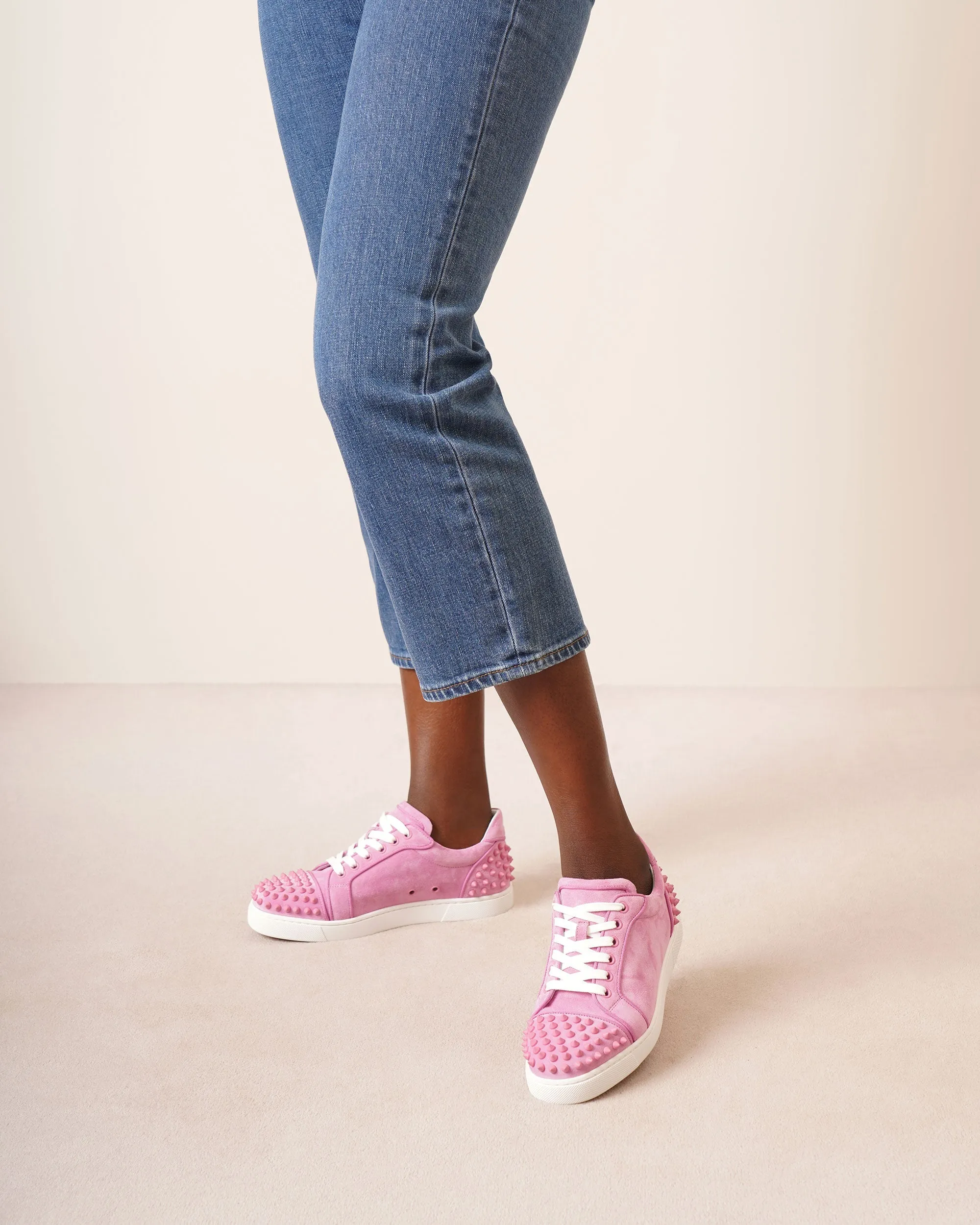 Vieira 2 orlato pink suede sneakers