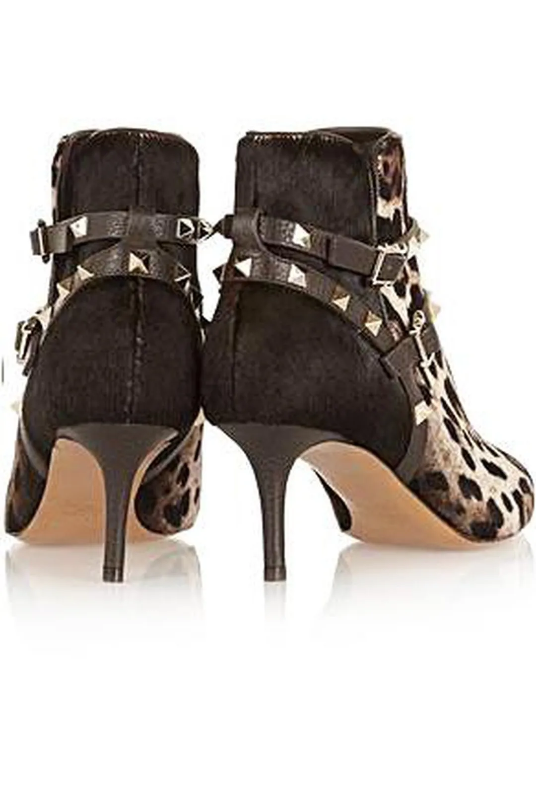 VINDELLE - STUDROCK LEOPARD BOOTS