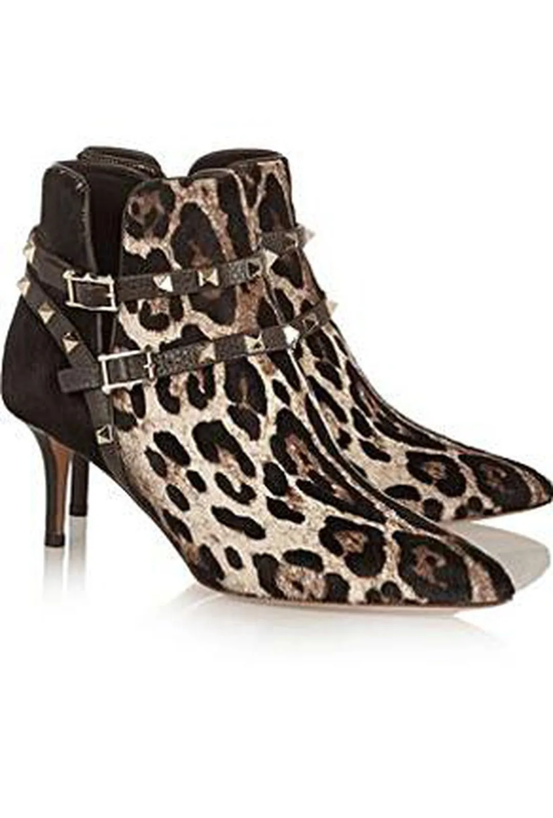 VINDELLE - STUDROCK LEOPARD BOOTS